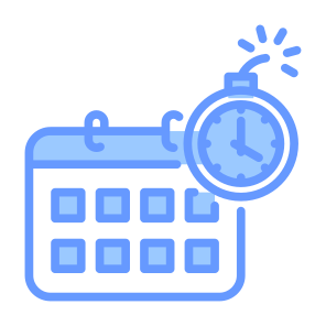 Deadline, Time, Calendar, Date, Bomb, Clock  icon