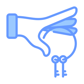 Lease, Passkey, Key, Access, Hand, Rent icon