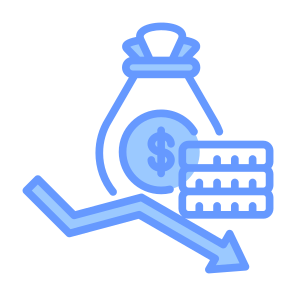Money Loss, Money, Coin, Loss, Crisis, Bankruptcy icon