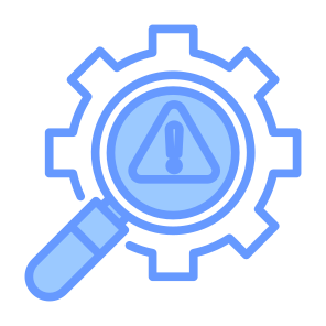 Risk,  Analysis, Error, Investigation, Research, Evaluation  icon