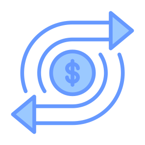 Transactions, Money, Dollar, Transfer, Currency, Payment icon