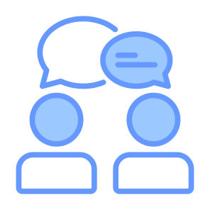 Interpersonal Relationship, Communication, Talk, Conversation, Consultant icon