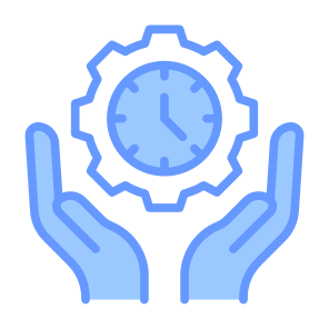 Time Management, Clock, Gear, On Time, Efficiency  icon