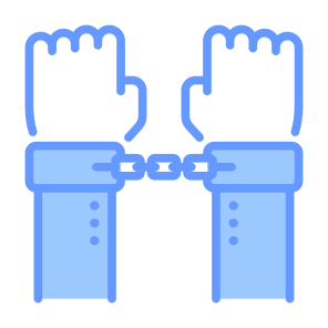 Arrest, Handcuffs, Criminal, Justice, Hands icon
