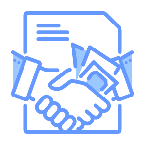 Bribery, Handshake, Money, Bribe, Document icon