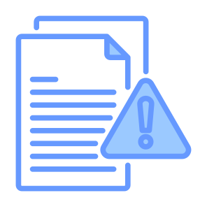 Fake Document, Sign, Identity, Risk, Document icon