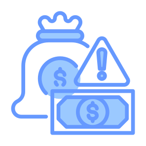 Illegal Money, Money, Sign, Risk, Illegal icon