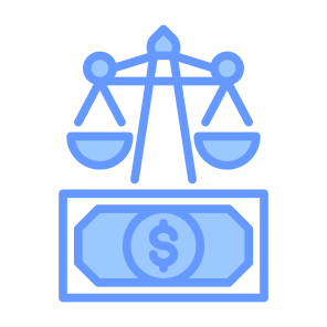 Money Court, Money, Justice, Verdict, Bribe icon