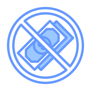 No Corruption, Dollars, Bill, Cancel, No Money icon