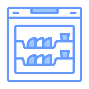 Dishwasher, Dishwashing, Kitchen, Wash Sink, Dish Rack, Sensor, Wireless icon