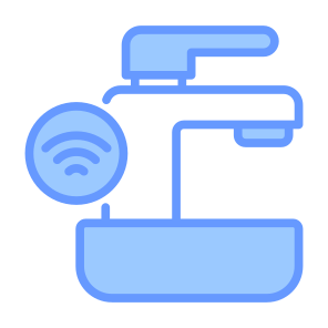 Sink, Washbasin, Bathroom,  Water Tap, Sensor, Wireless, Smart Home icon