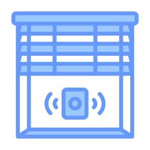 Smart Blind, Window, Automatic, Smart Home, Smart Curtain, Sensor, Wireless icon