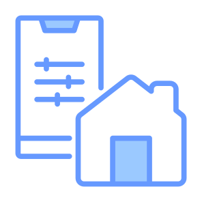 Smart Control,  Smart Home, Application, Sensor, Wireless, Adjustment icon