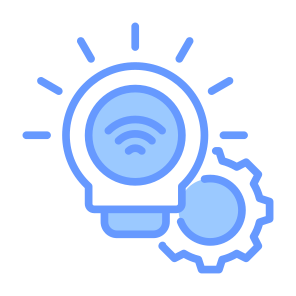 Smart Lamp, Smart Energy,  Wireless, Connection, Sensor, Light icon