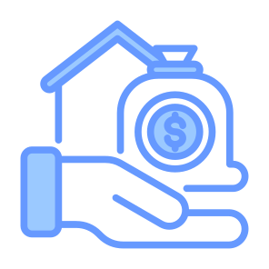 Asset, Loan, Real Estate, Money Bag, Takeover icon