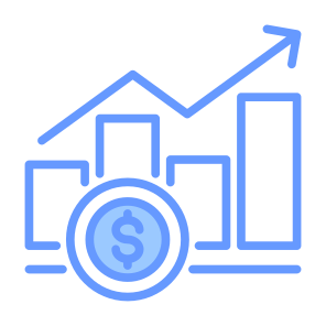Increase, Money, Graph, Sales, Growth icon