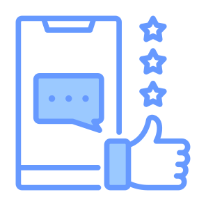 Review, Feedback, Rating, Thumb Up, Hands And Gestures  icon