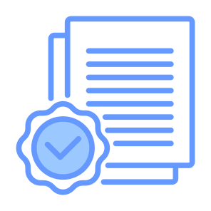Verification, Document, Approval, Approved, Assessment icon