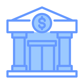 Bank, Savings, Finance, Banking, Economy, Building icon