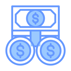 Cash Money, Money, Currency, Cash, Dollar, Coin icon