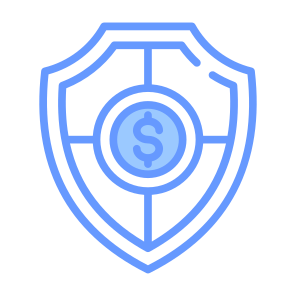 Insurance, Secure Payment, Safety, Security, Shield, Money  icon