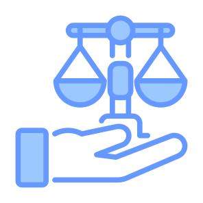 Justice, Law, Legal, Trial, Judge, Scales icon