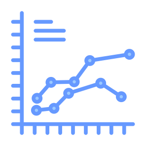 Line Chart, Line Graph, Statistics, Stats, Chart, Line Chart icon