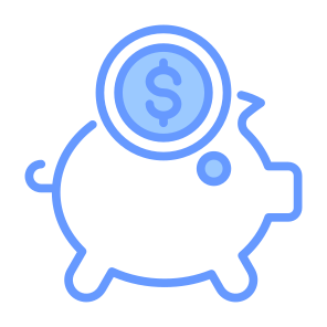 Piggy Bank, Bank, Save, Money, Cost Saving, Fund icon