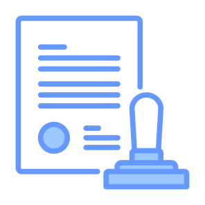 Stamp, Document, Approval, Validation, Certificate, Validity icon