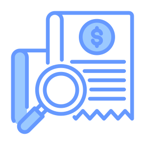 Bill, Analysis, Invoice, Investigation, Inspection icon