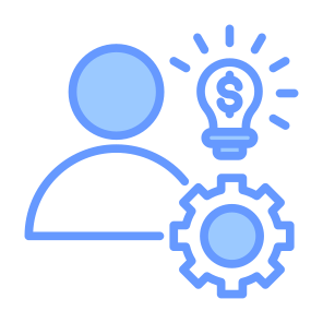 Entrepreneur, Money, Gear, Management, Investor icon