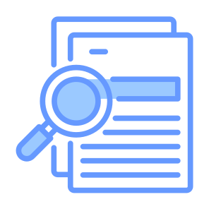 Evaluating, Search, Investigation, Evaluate, Inspection icon