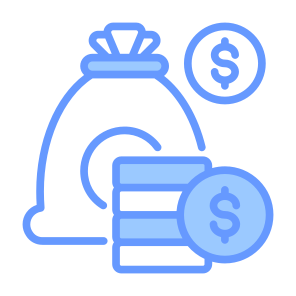 Finance, Coins, Dollar, Cash, Money Bag icon
