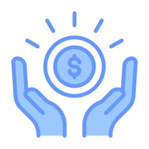 Handling, Money, Hand, Saving, Management icon