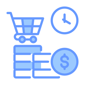 Market, Time, Money, Shopping, Cart icon