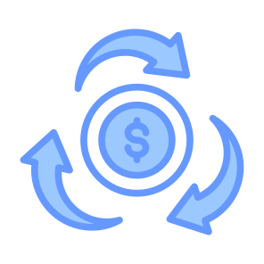 Transaction,  Transfer, Flow, Circulation, Cash Flow icon