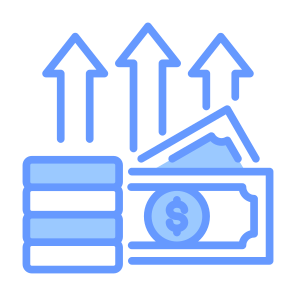 Yield, Money, Increase, Cash, Investment icon