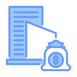 Assets, Property, Real Estate, Money, Financial, Building  icon