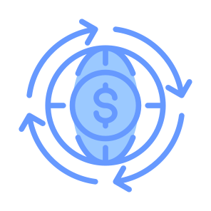 Circular Economy, Global Economy, Cash Flow, World Wide, Investment, Economy  icon
