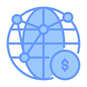 Global Network, Global, Currency, Payment, Networking, Money  icon