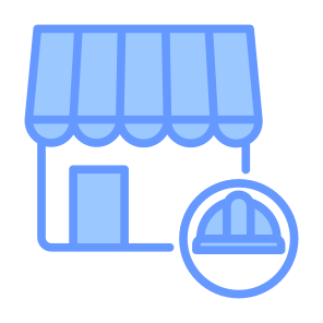 Labor Market, Sector, Workforce, Employment, Hiring, Store icon