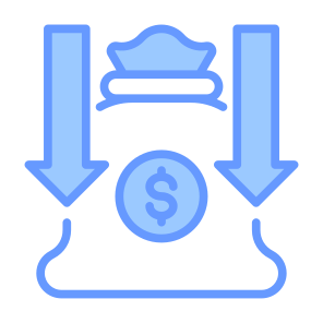 Reduce Cost, Cost, Reduce, Decrease, Money, Price icon