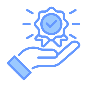 High Quality, Best, Quality, Achievement, Guarantee  icon