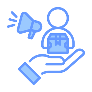 Marketing, Product, Sales Man, Agent, Package  icon