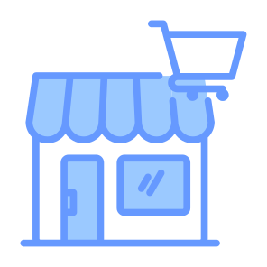Retailer, Retail, Supermarket, Store, Commerce  icon