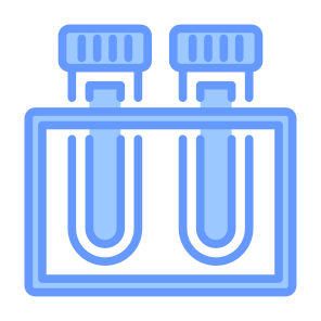 Blood Sample, Blood Test, Blood, Test Tube, Blood Tube, Treatment, Symptom, Precaution icon