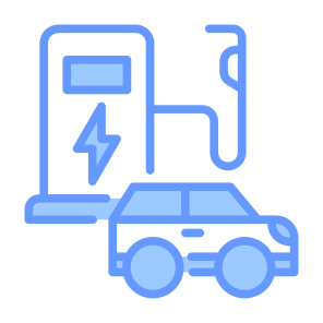 Electric Car, Charging, Charging Station, Green Energy, Car, Transportation, Technology, Ecology, Renewable Energy, Environment, Power icon