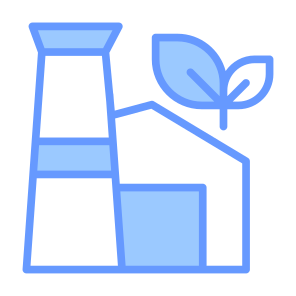 Green Factory, Eco Factory, Eco Industrial, Manufacturing, Ecology And Environment, Green Energy, Manufacture icon