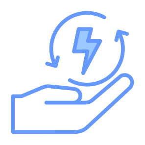 Renewable Energy, Electricity, Energy Saving, Energy, Recycle, Recycling, Ecology, Environment icon