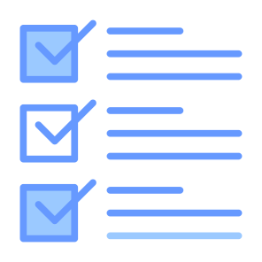 Checklist, List, Menu, Item, Check Mark icon